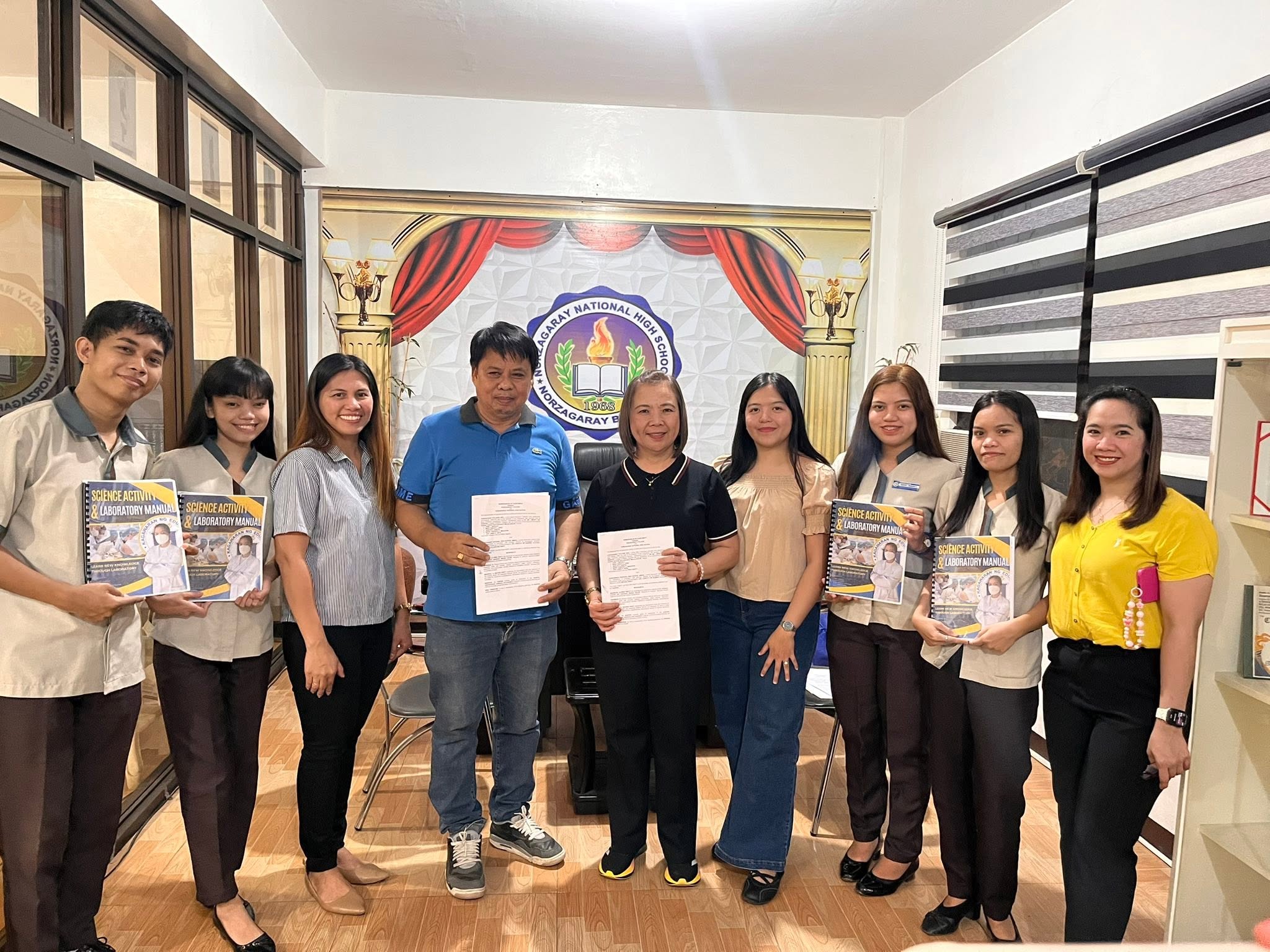 MOA Signing for the Science Activity Manual on Realia Expo (SAM) and Science Activity and Laboratory Manual (SALM)