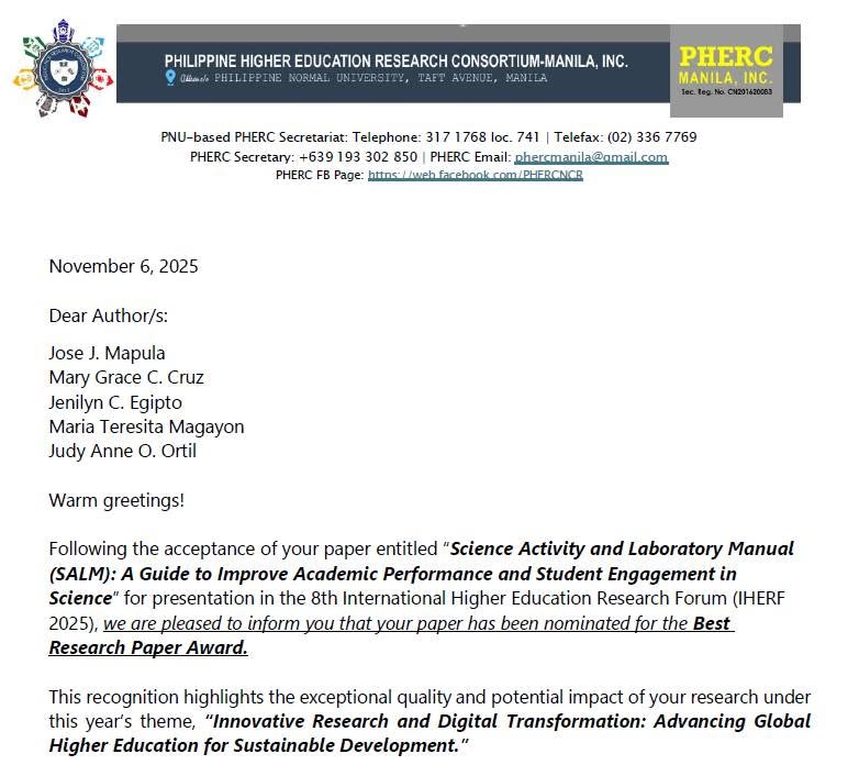 NCIANS Nominated for Best Research Paper!