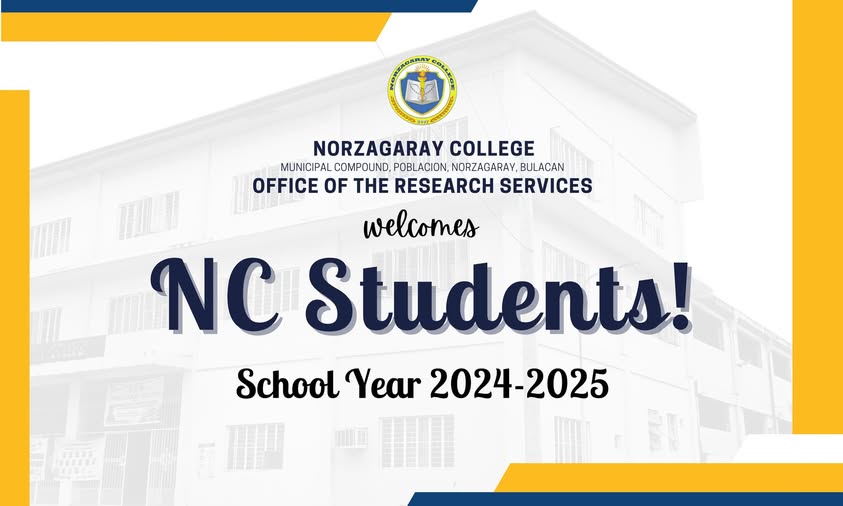 WELCOME BACK, NC STUDENTS! – AY 2024–2025