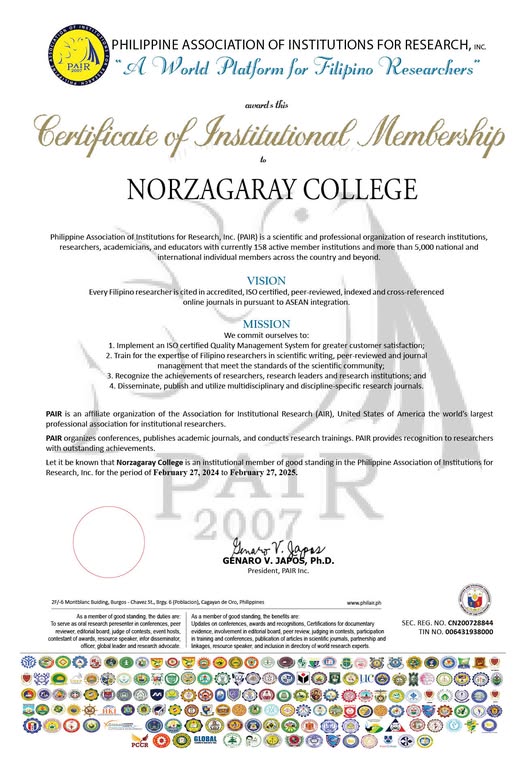Norzagaray College Joins Philippine Association for Research Institutions