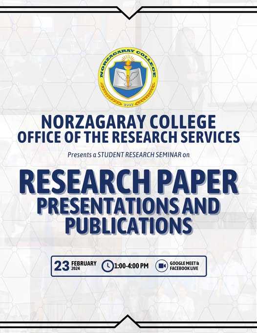 Student Research Seminar on Paper Presentations and Publications