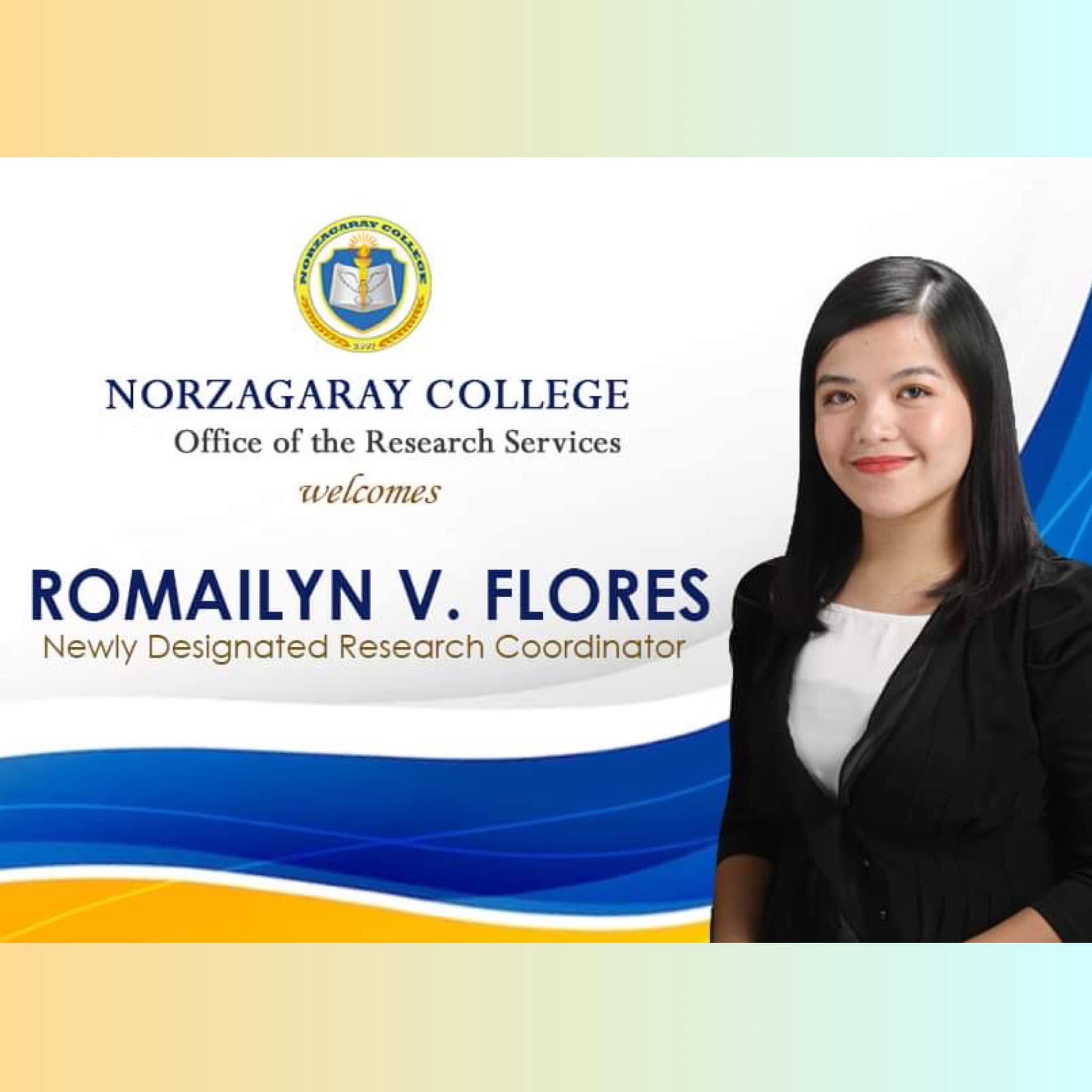 Welcome to Norzagaray College, Ms. Romailyn V. Flores