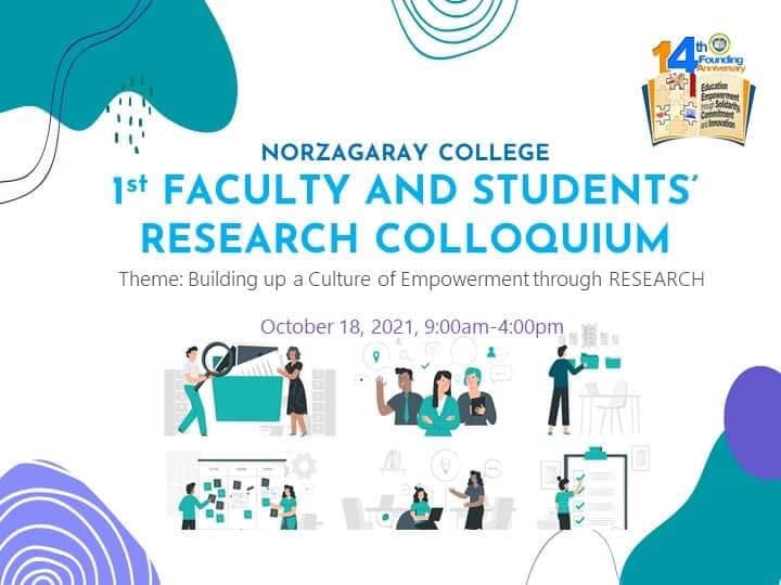 1ST FACULTY AND STUDENTS RESEARCH COLLOQUIUM