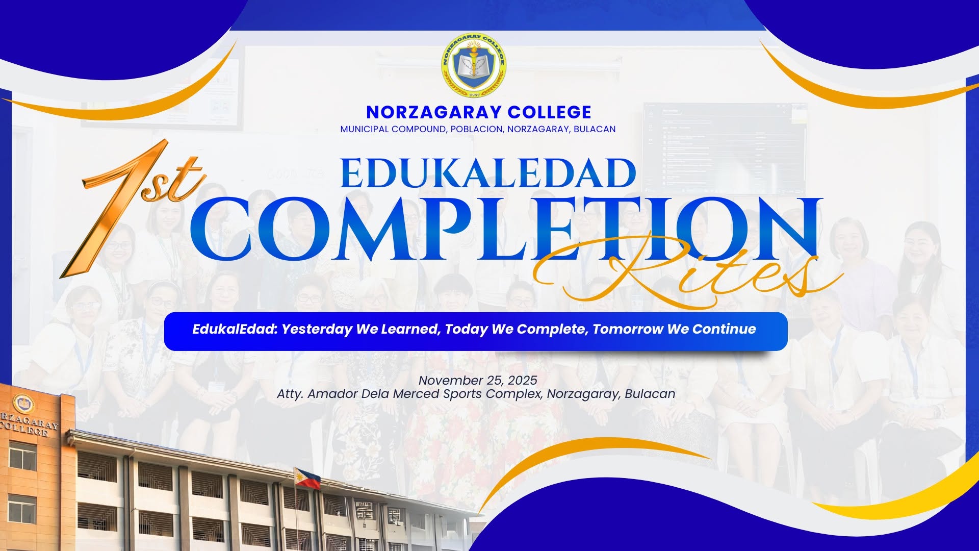 November 25, 2025 | EDUKalEDAD Completion Rites