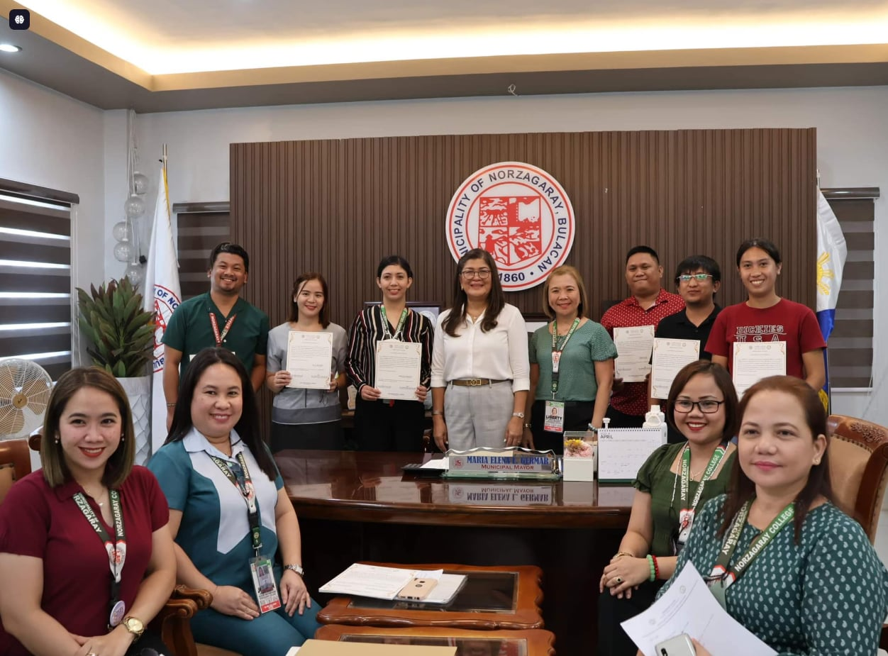 Oath Taking of our newly elected officers of Norzagaray College Alumni Association (NorCAA) together with the Board of Trustees Chair, Hon. Mayor Maria Elena L. Germar. image 1