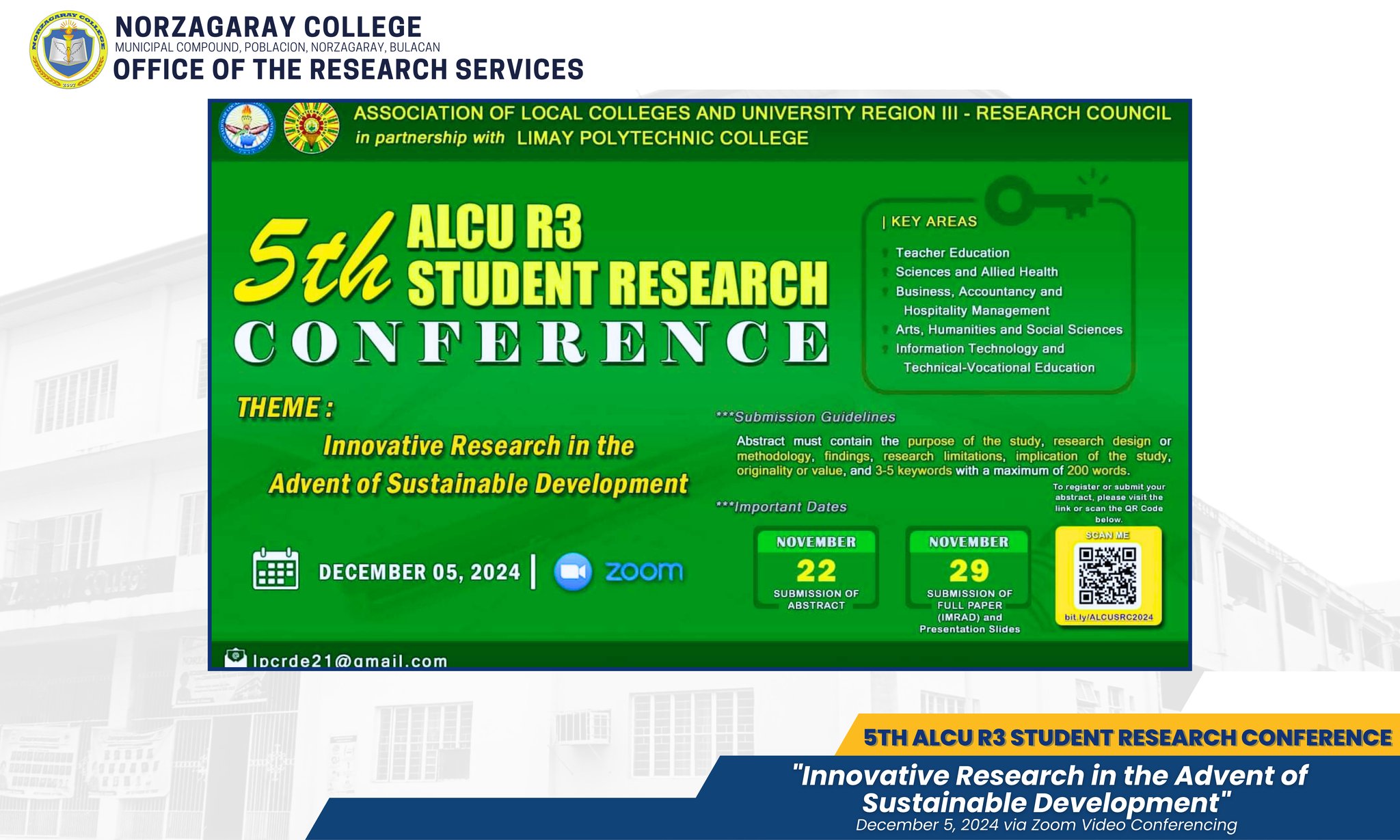 Innovative Research in the Advent of Sustainable Development